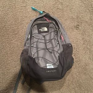 North Face Jester II Backpack Grey and Black